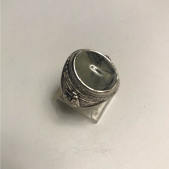 Prehnite 925 Sterling Silver Ring